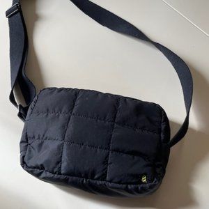 Lou and Grey Black Quilted Cross-body Bag